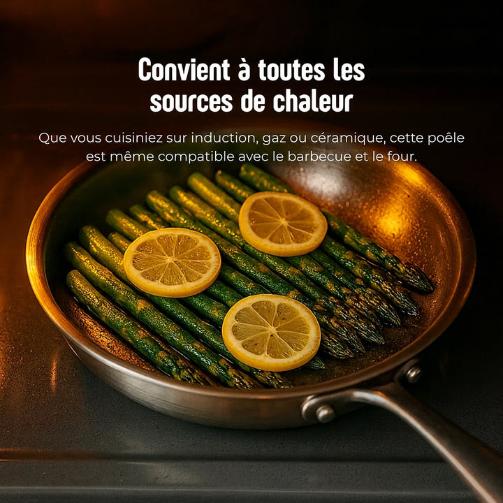 Poêle martelée en titane